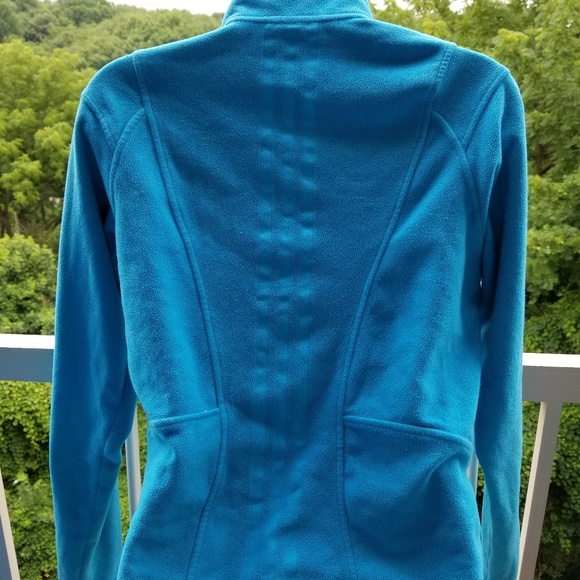 Adidas Turquoise Blue Full Zip Athletic Jacket - Picture 8 of 8